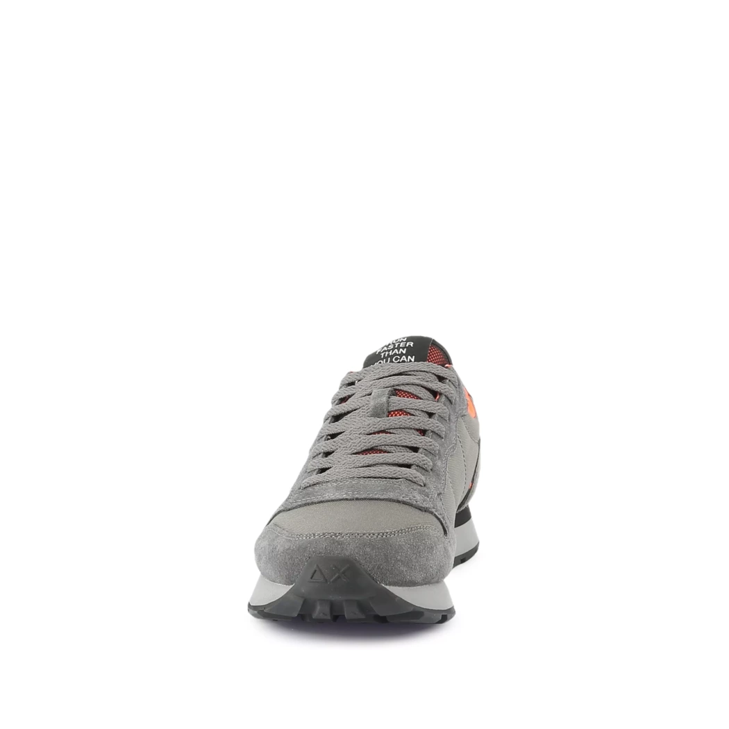 Image (5) de la chaussures Sun68 - Baskets Gris en Cuir nubuck
