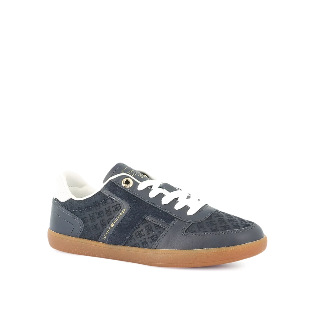Image (1) de la chaussures Tommy Hilfiger - Baskets Bleu en Cuir
