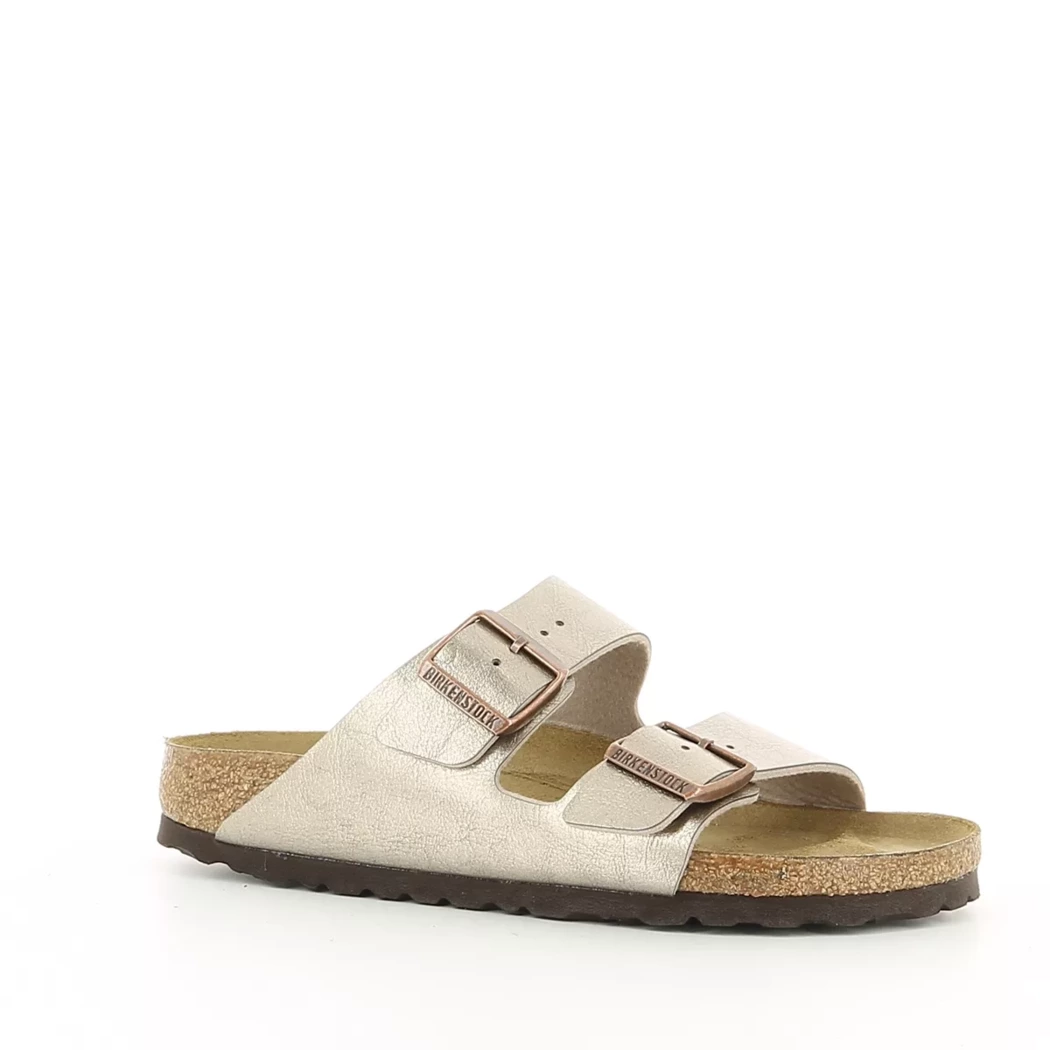 Image (1) de la chaussures Birkenstock - Mules et Sabots Taupe en Cuir synthétique