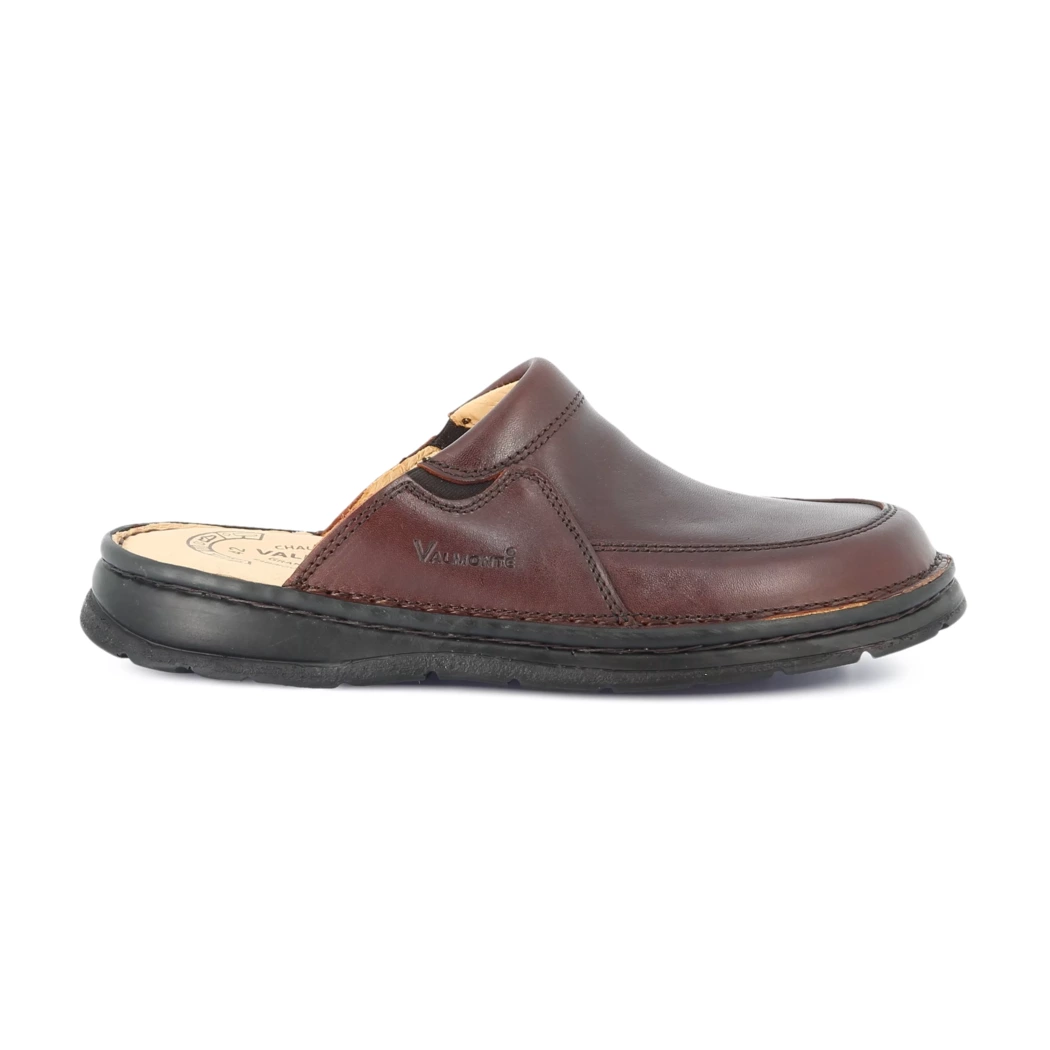 Image (2) de la chaussures Valmonte - Pantoufles et Chaussons Marron en Cuir