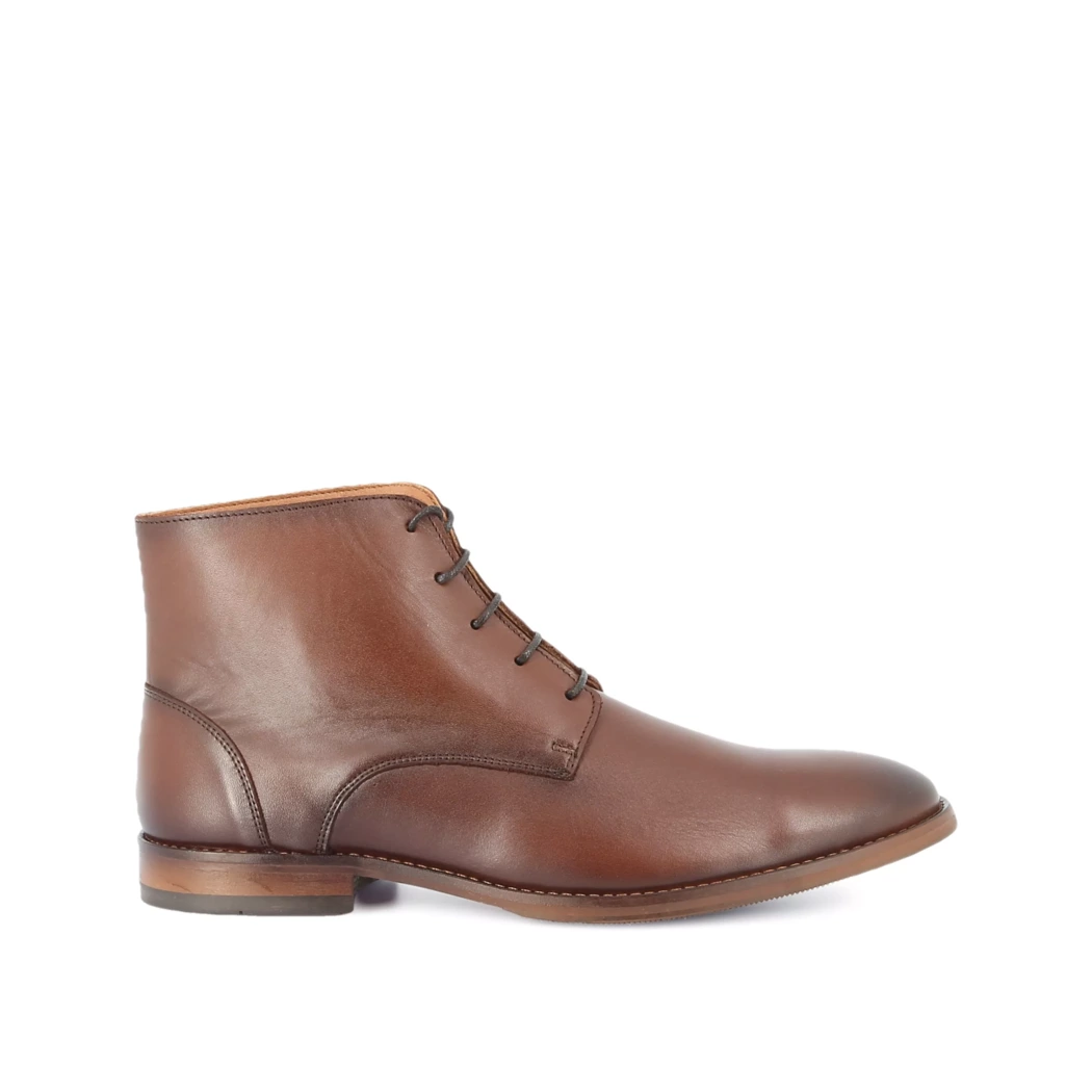 Image (2) de la chaussures Thomas Strenton - Bottines Cuir naturel / Cognac en Cuir