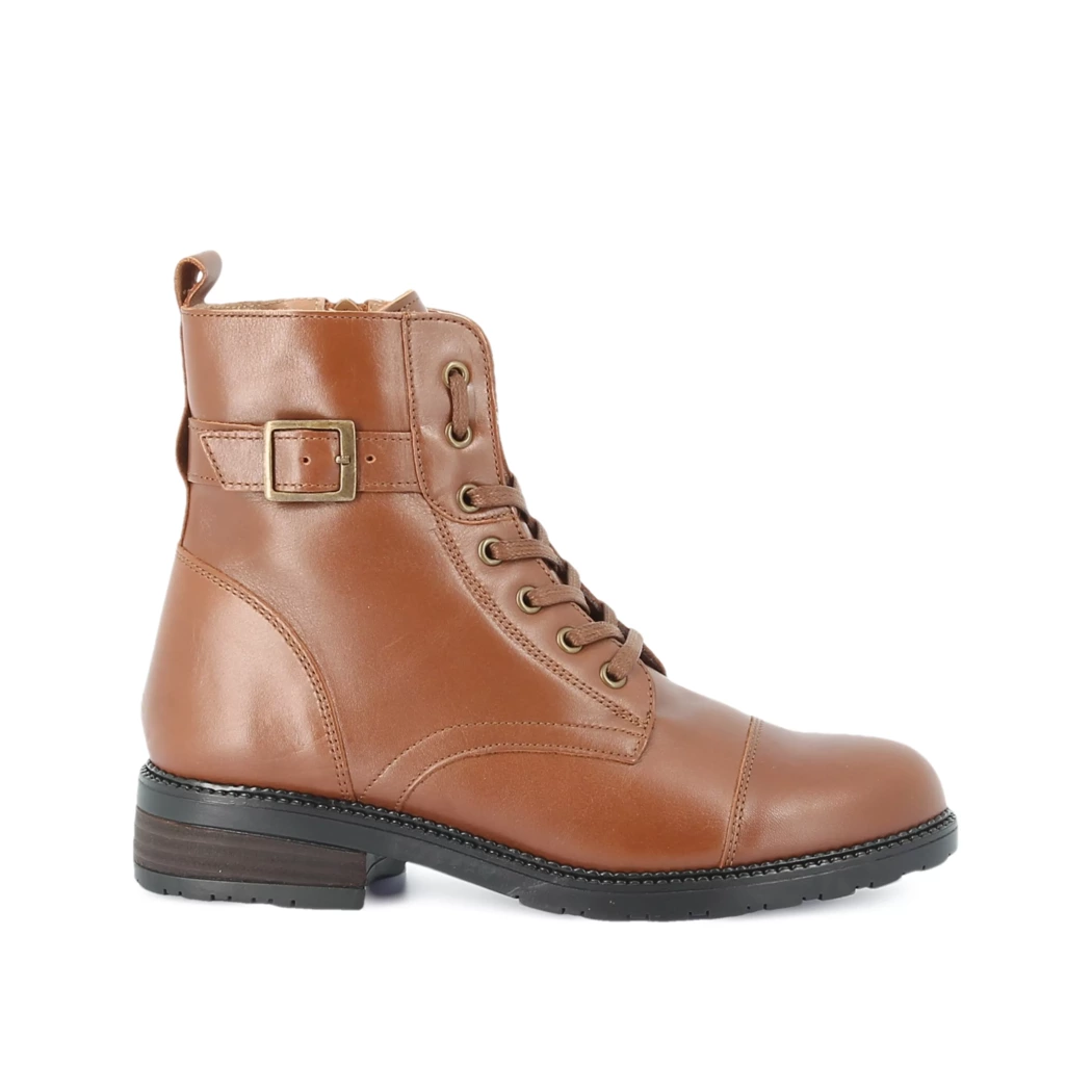 Image (2) de la chaussures Women Office - Bottines Cuir naturel / Cognac en Cuir
