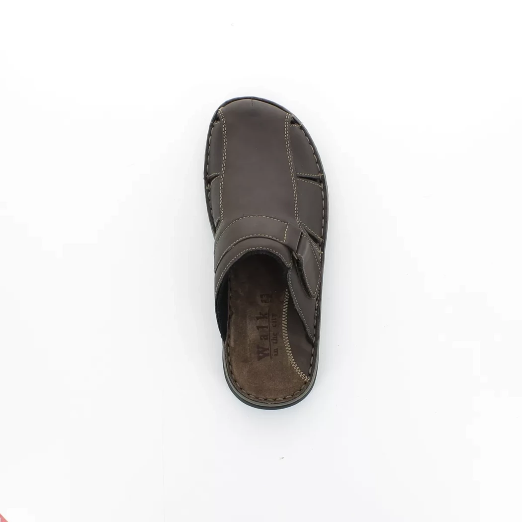 Image (6) de la chaussures Calba - Mules et Sabots Marron en Cuir