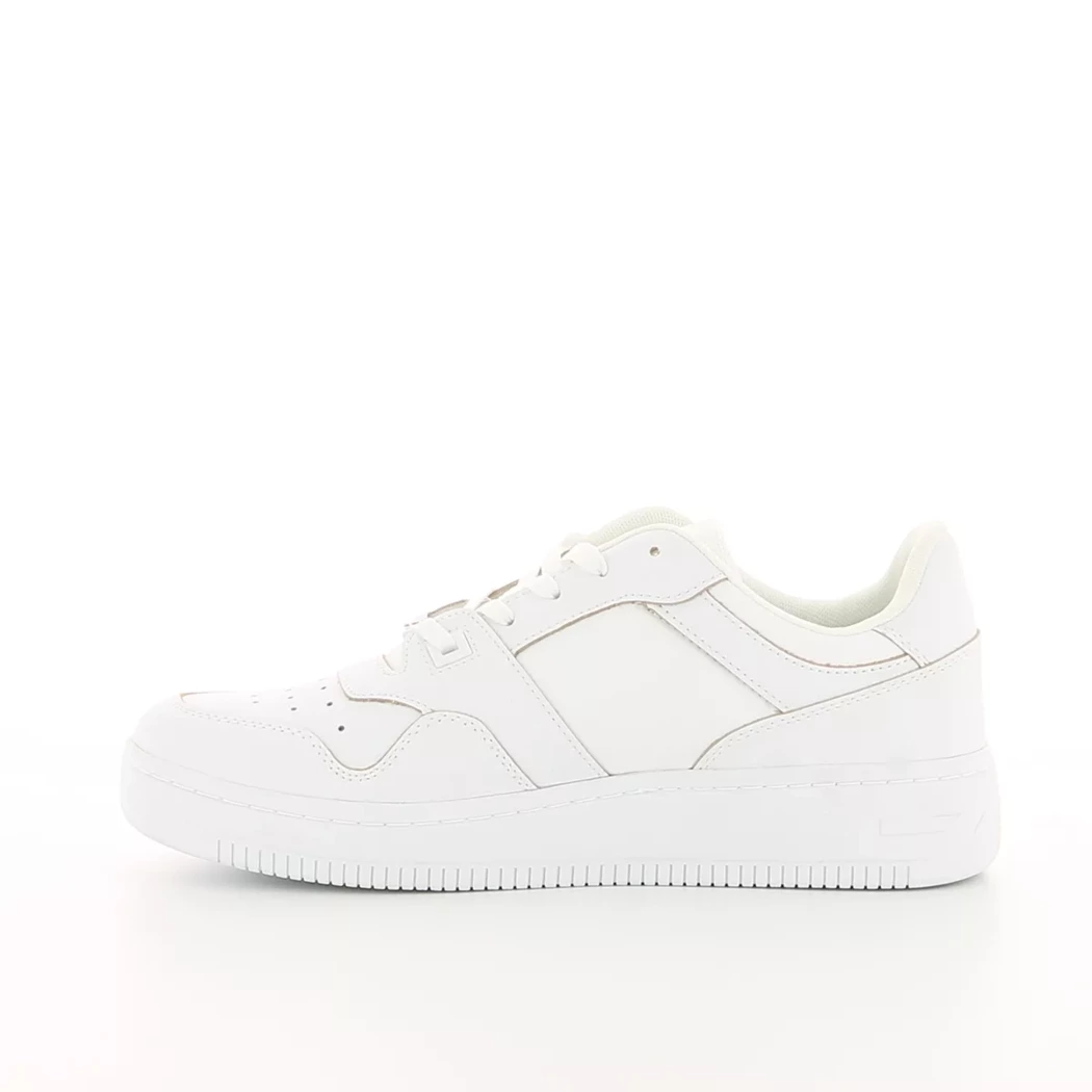 Image (4) de la chaussures Tommy jeans - Baskets Blanc en Cuir et textile