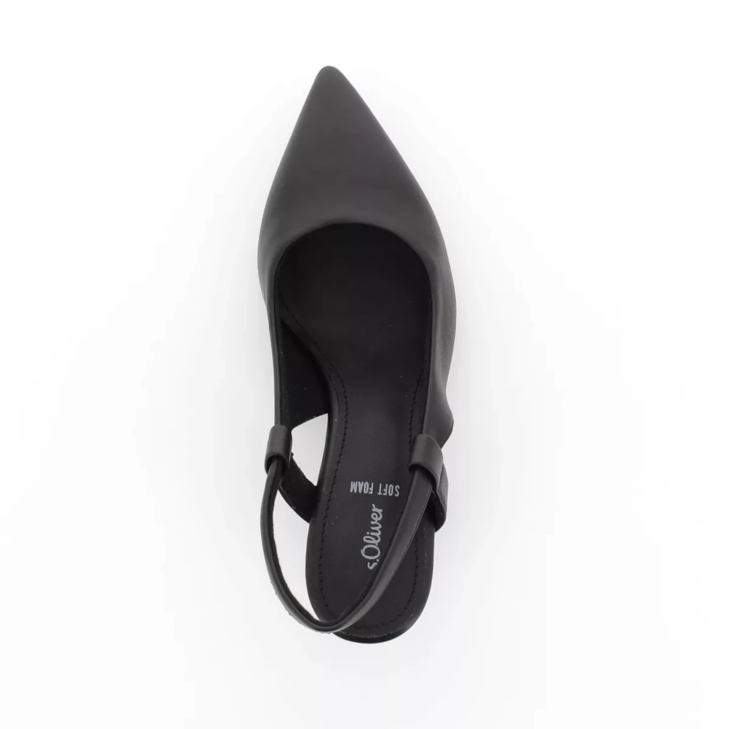 Image (6) de la chaussures S.Oliver - Escarpins Noir en Cuir synthétique