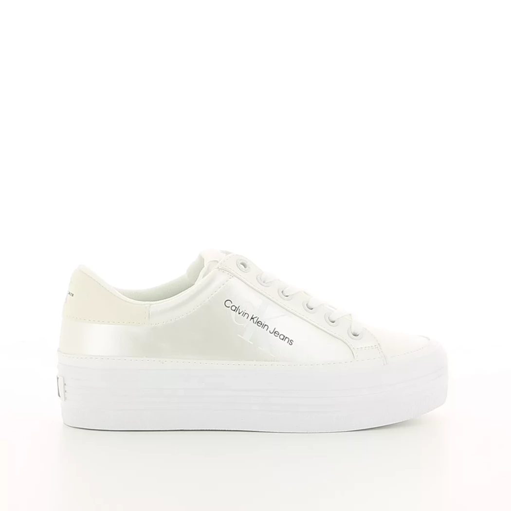 Image (2) de la chaussures Calvin Klein - Baskets Blanc en Cuir synthétique