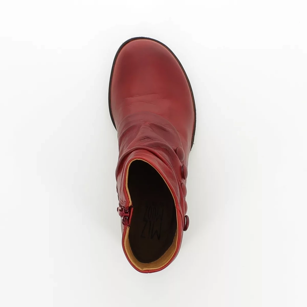 Image (6) de la chaussures Miz Mooz - Boots Rouge en Cuir