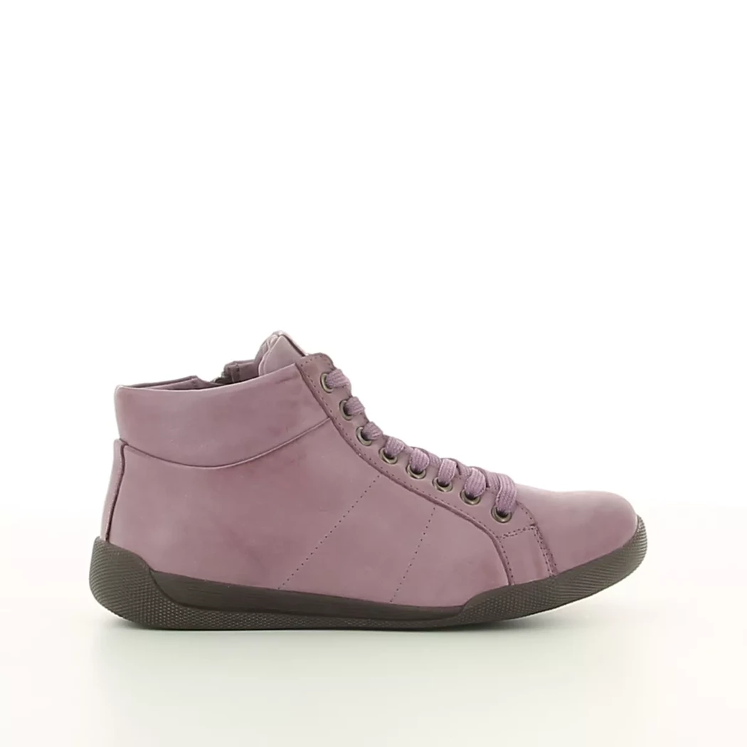 Image (2) de la chaussures Andrea Conti - Bottines Violet / Lilas en Cuir
