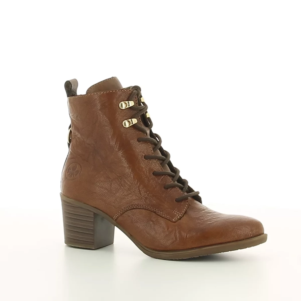 Image (1) de la chaussures Rieker - Bottines Cuir naturel / Cognac en Cuir