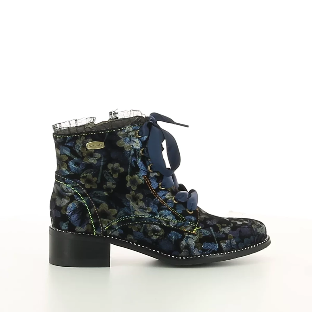 Image (2) de la chaussures Laura Vita - Bottines Bleu en Cuir nubuck