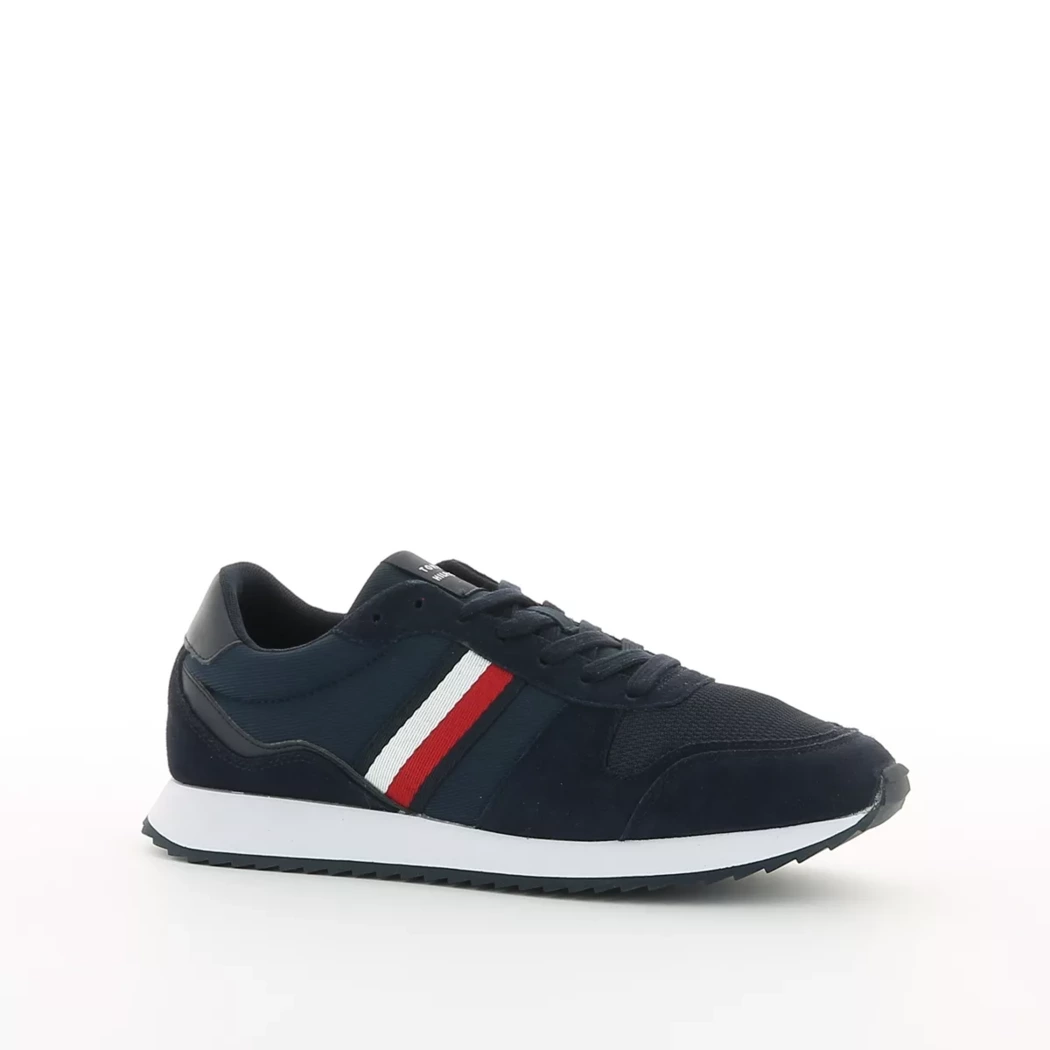 Image (1) de la chaussures Tommy Hilfiger - Baskets Bleu en Cuir nubuck