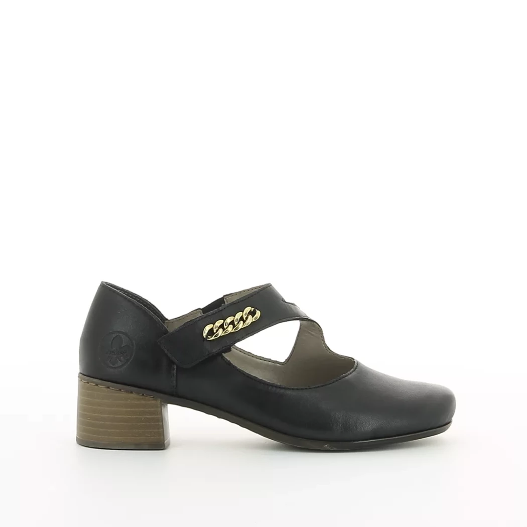 Image (2) de la chaussures Rieker - Escarpins Noir en Cuir