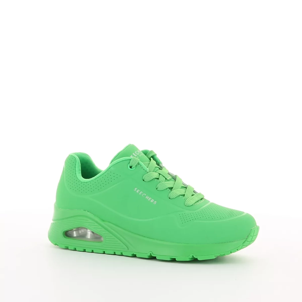 Image (1) de la chaussures Skechers - Baskets Vert en Cuir synthétique