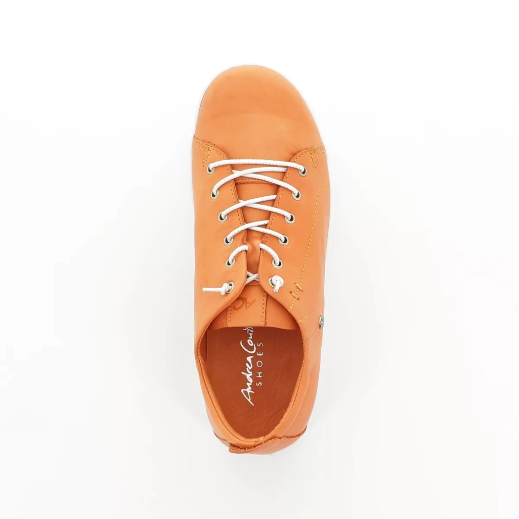 Image (6) de la chaussures Andrea Conti - Baskets Orange en Cuir