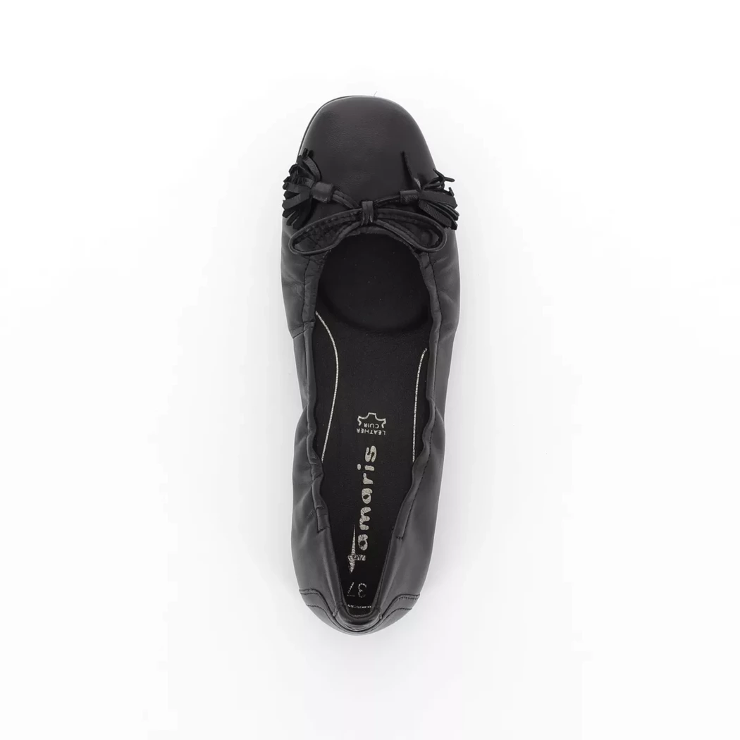 Image (6) de la chaussures Tamaris - Ballerines Noir en Cuir