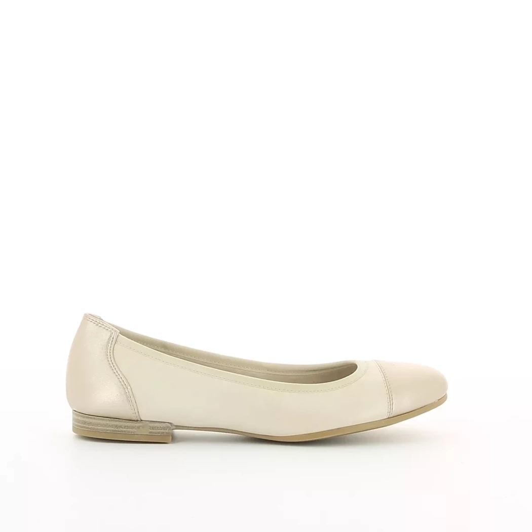 Image (2) de la chaussures Tamaris - Ballerines Beige en Cuir