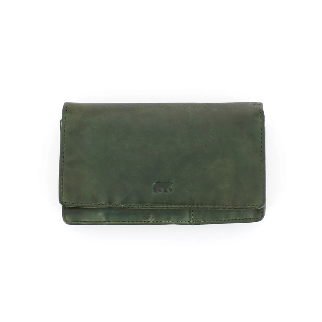 Image (1) de la chaussures Beardesign - Portefeuilles et Pochettes Vert en Cuir