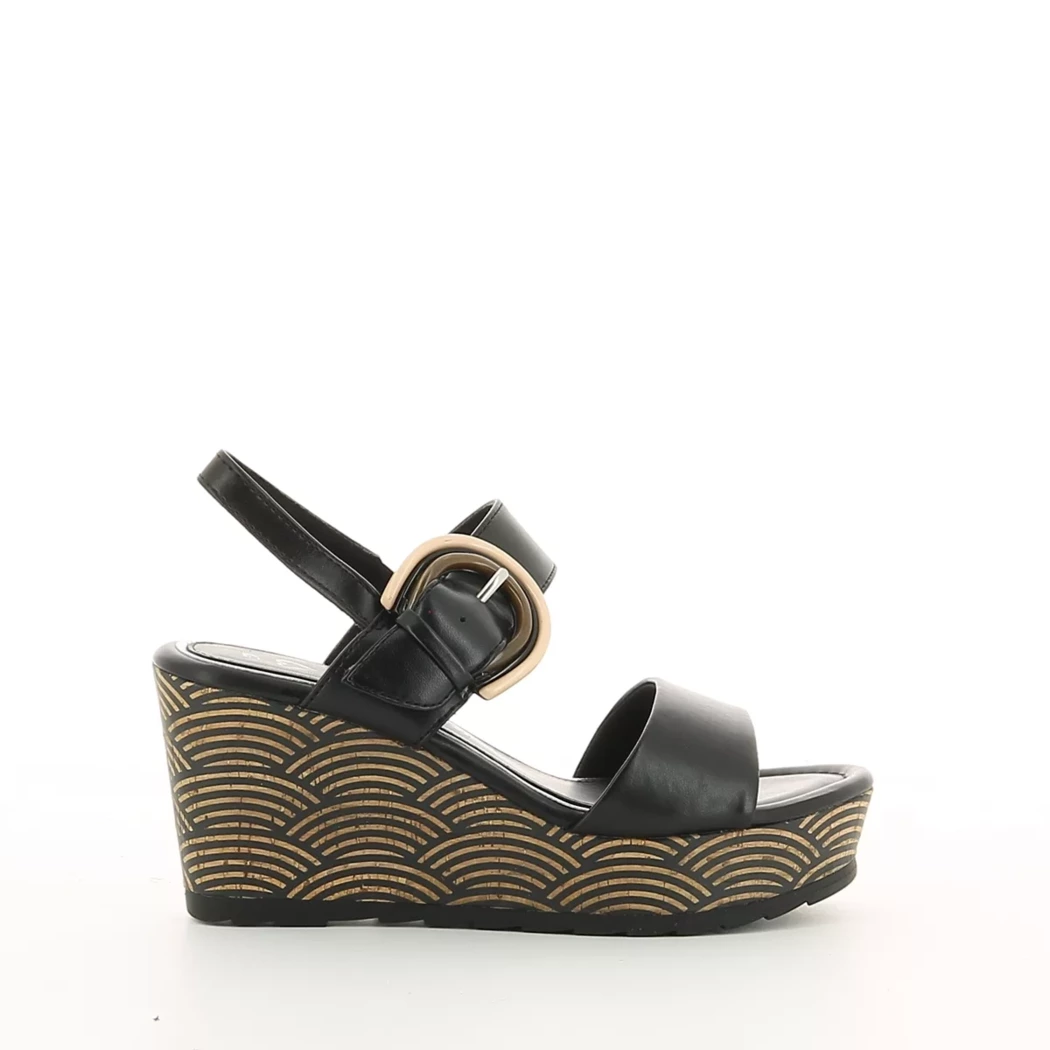 Image (2) de la chaussures Marco Tozzi - Sandales et Nu-Pieds Noir en Cuir synthétique