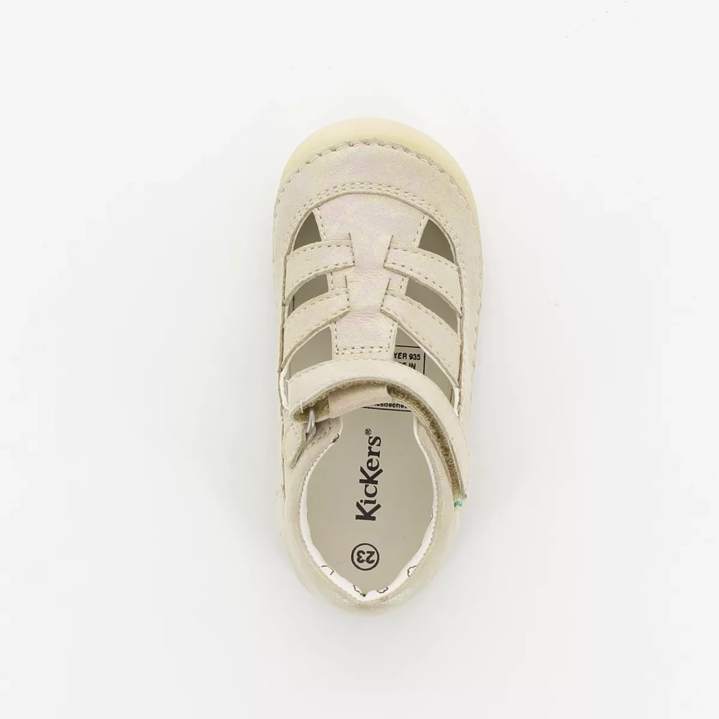 Image (6) de la chaussures Kickers - Bottines ouvertes Beige en Cuir nubuck