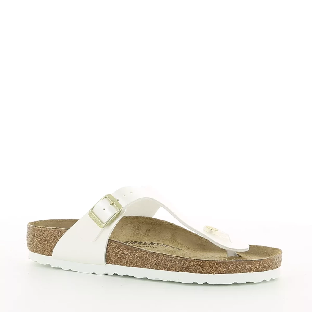 Image (1) de la chaussures Birkenstock - Mules et Sabots Blanc en Cuir synthétique Image (1) de la chaussures Birkenstock - Mules et Sabots Blanc en Cuir synthétique