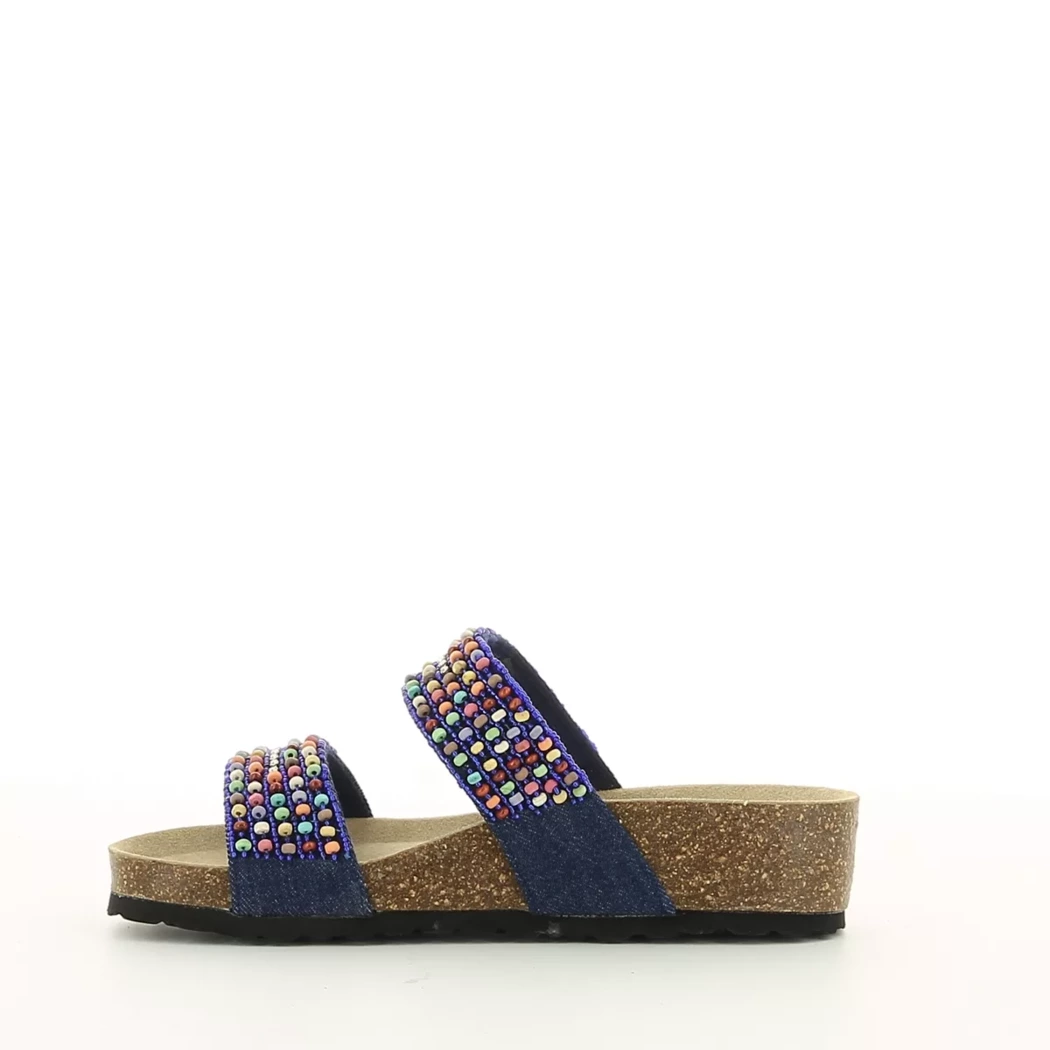 Image (4) de la chaussures Bio Divina - Mules et Sabots Bleu en Textile Image (4) de la chaussures Bio Divina - Mules et Sabots Bleu en Textile