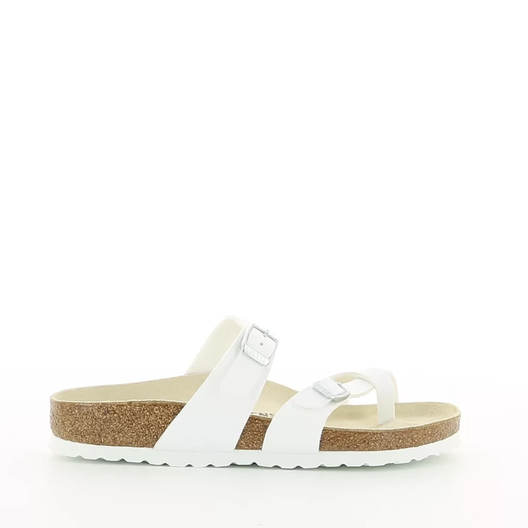 Image (2) de la chaussures Birkenstock - Mules et Sabots Blanc en Cuir synthétique Image (2) de la chaussures Birkenstock - Mules et Sabots Blanc en Cuir synthétique