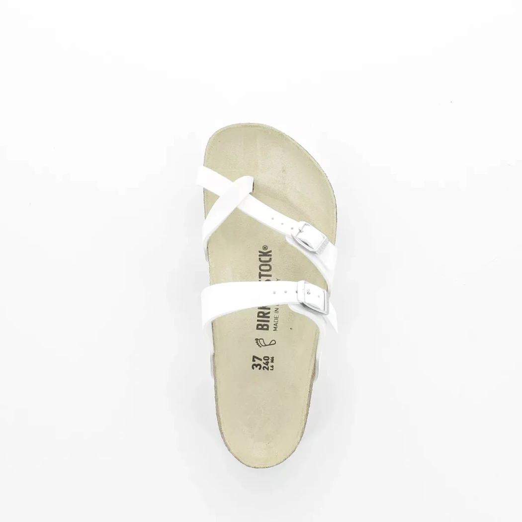 Image (6) de la chaussures Birkenstock - Mules et Sabots Blanc en Cuir synthétique Image (6) de la chaussures Birkenstock - Mules et Sabots Blanc en Cuir synthétique