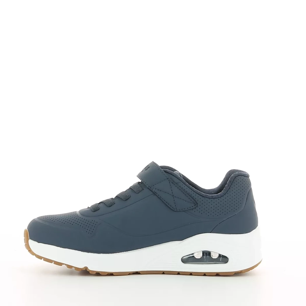 Image (4) de la chaussures Skechers - Baskets Bleu en Cuir synthétique