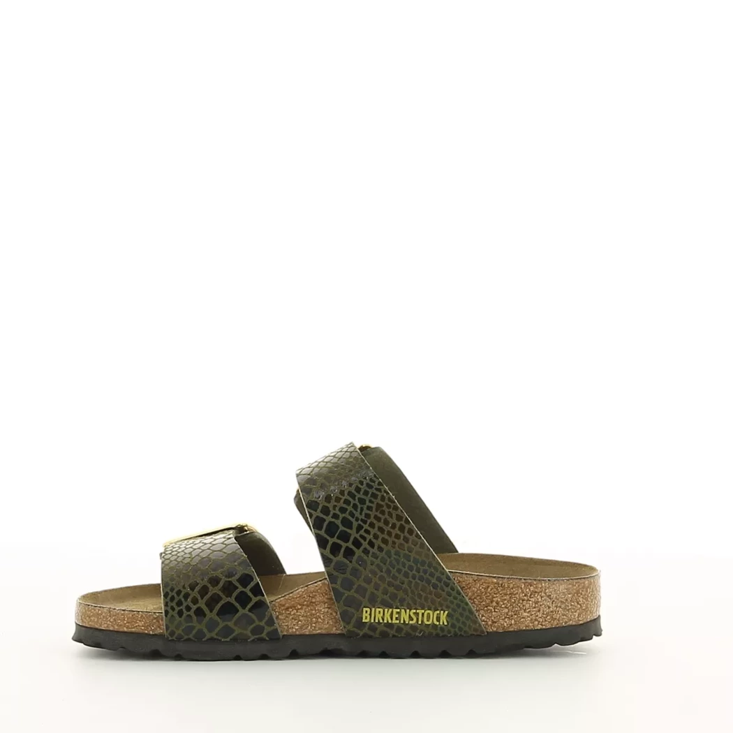 Image (4) de la chaussures Birkenstock - Mules et Sabots Vert en Cuir synthétique