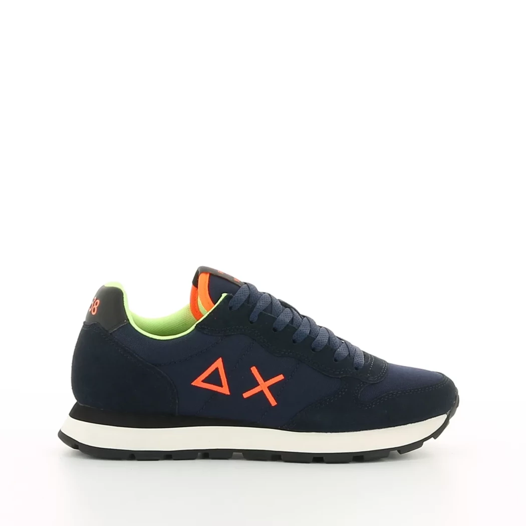 Image (2) de la chaussures Sun68 - Baskets Bleu en Cuir nubuck