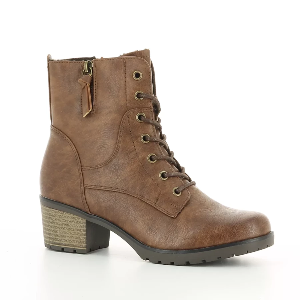 Image (1) de la chaussures Smart Standard - Bottines Cuir naturel / Cognac en Cuir synthétique