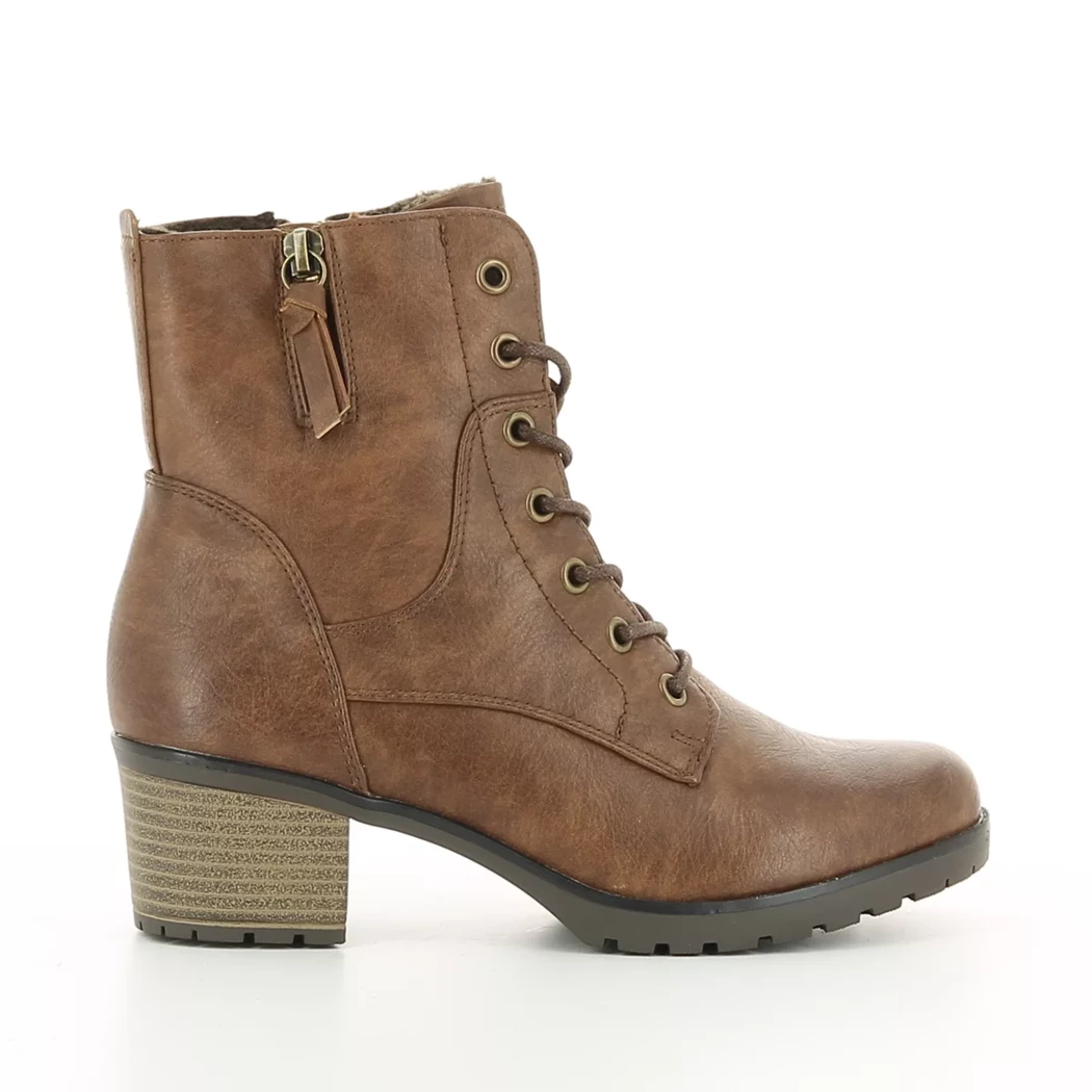 Image (2) de la chaussures Smart Standard - Bottines Cuir naturel / Cognac en Cuir synthétique