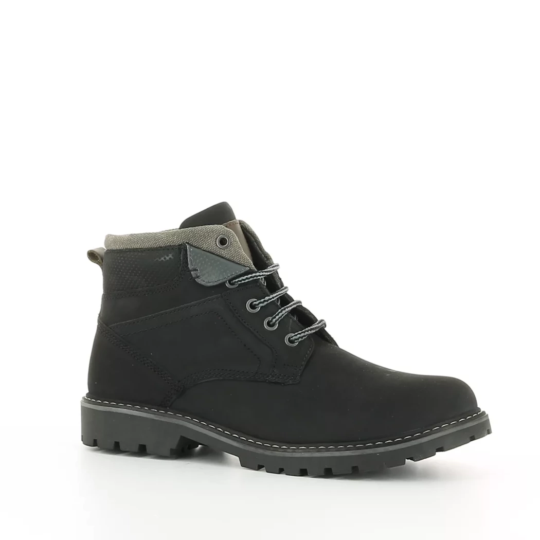 Image (1) de la chaussures Trek Stone - Bottines Noir en Cuir synthétique