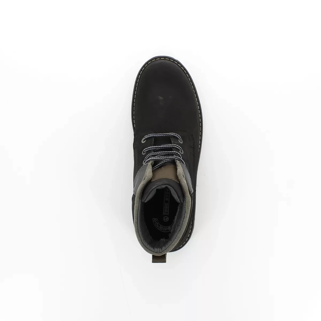 Image (6) de la chaussures Trek Stone - Bottines Noir en Cuir synthétique