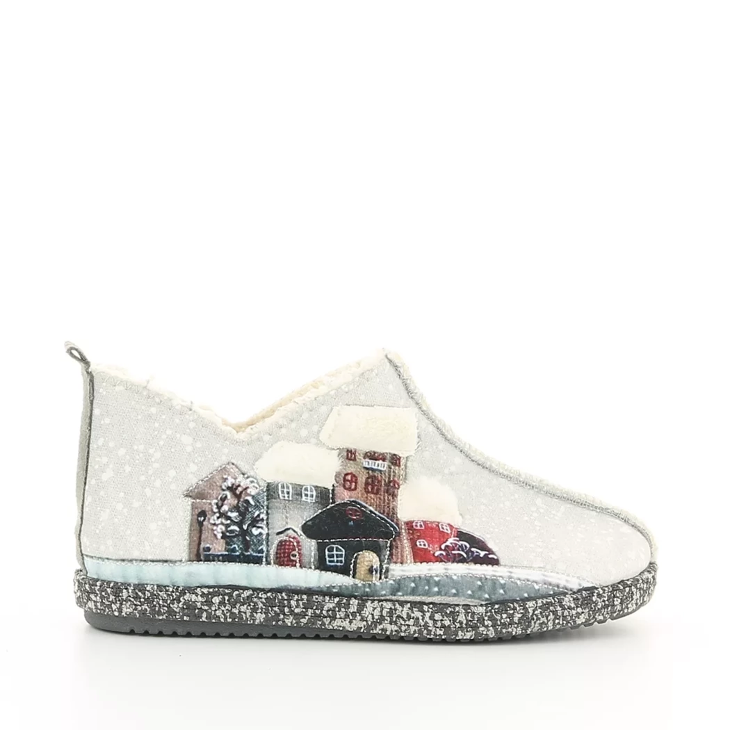 Image (2) de la chaussures OUF!... - Pantoufles et Chaussons Gris en Textile Image (2) de la chaussures OUF!... - Pantoufles et Chaussons Gris en Textile