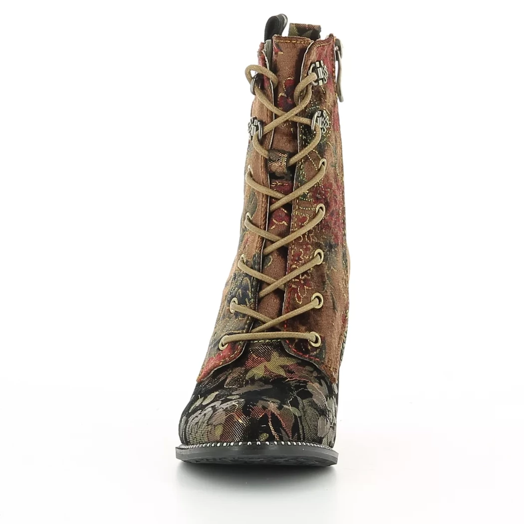Image (5) de la chaussures Laura Vita - Bottines Cuir naturel / Cognac en Multi-Matières