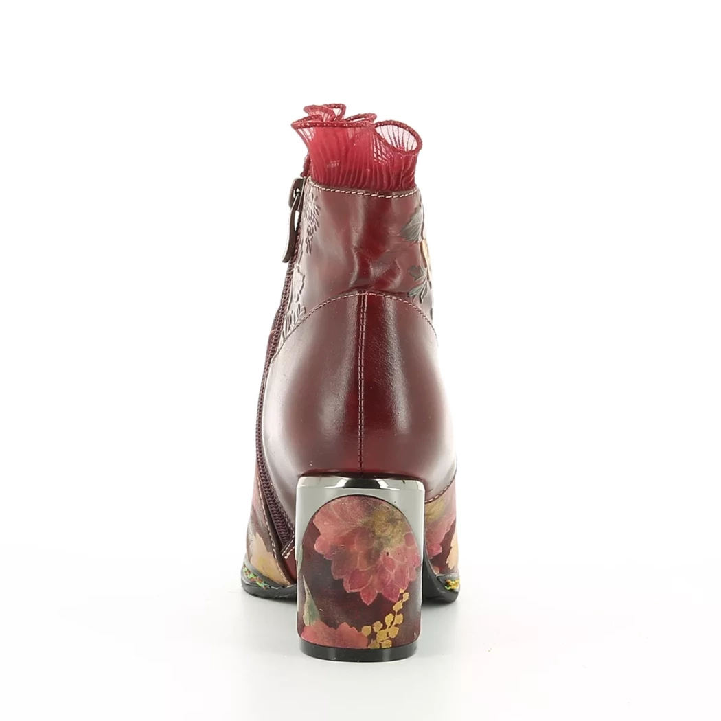 Image (3) de la chaussures Laura Vita - Boots Bordeaux en Multi-Matières