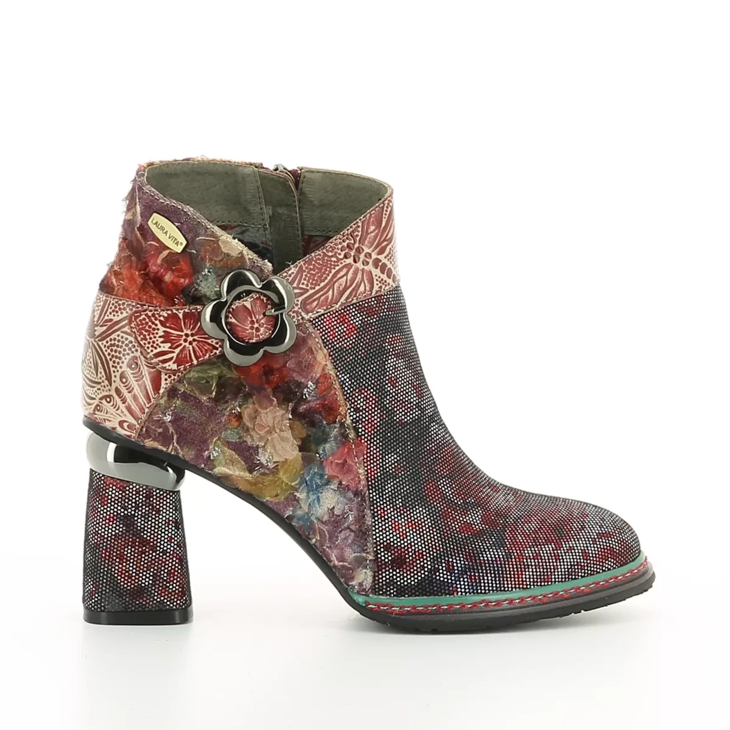 Image (2) de la chaussures Laura Vita - Boots Rouge en Multi-Matières