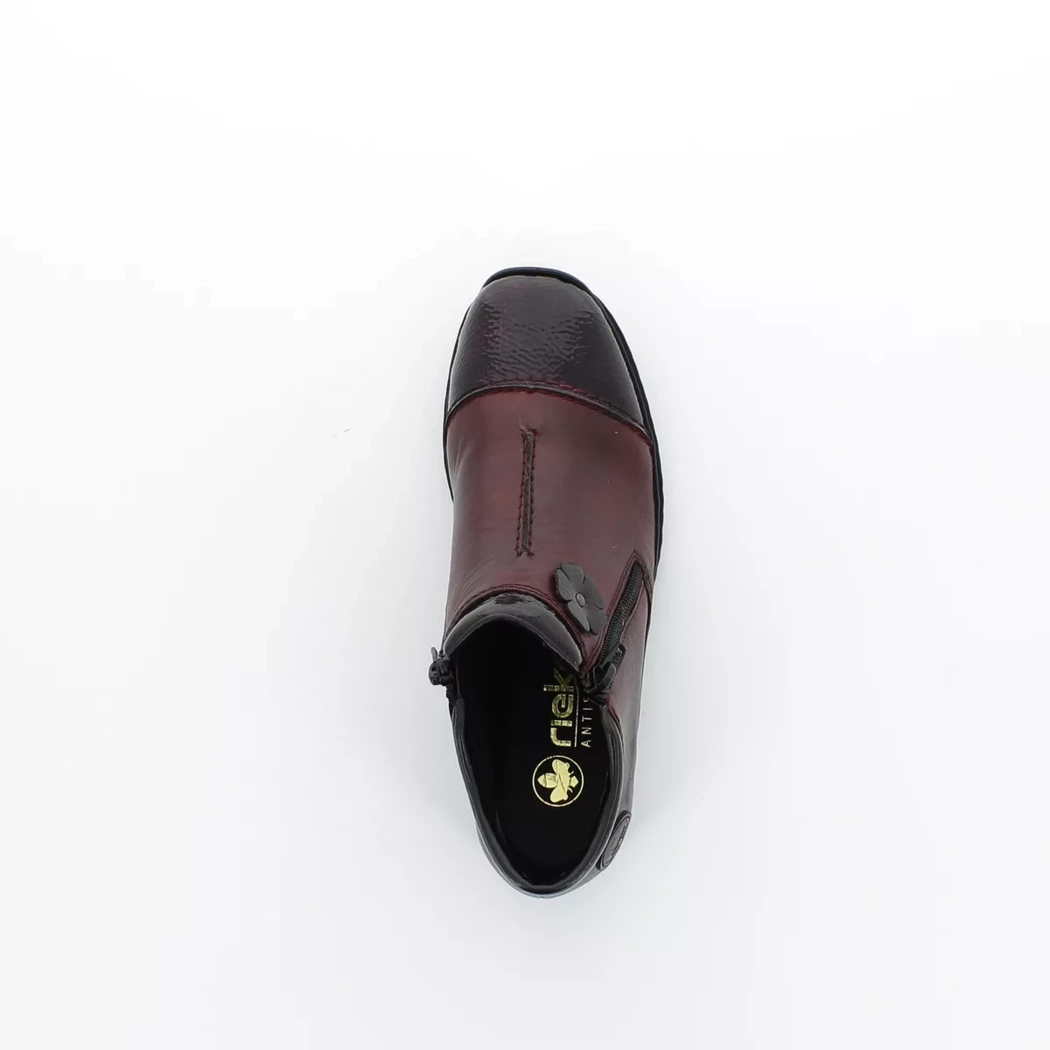 Image (6) de la chaussures Rieker - Boots Bordeaux en Cuir