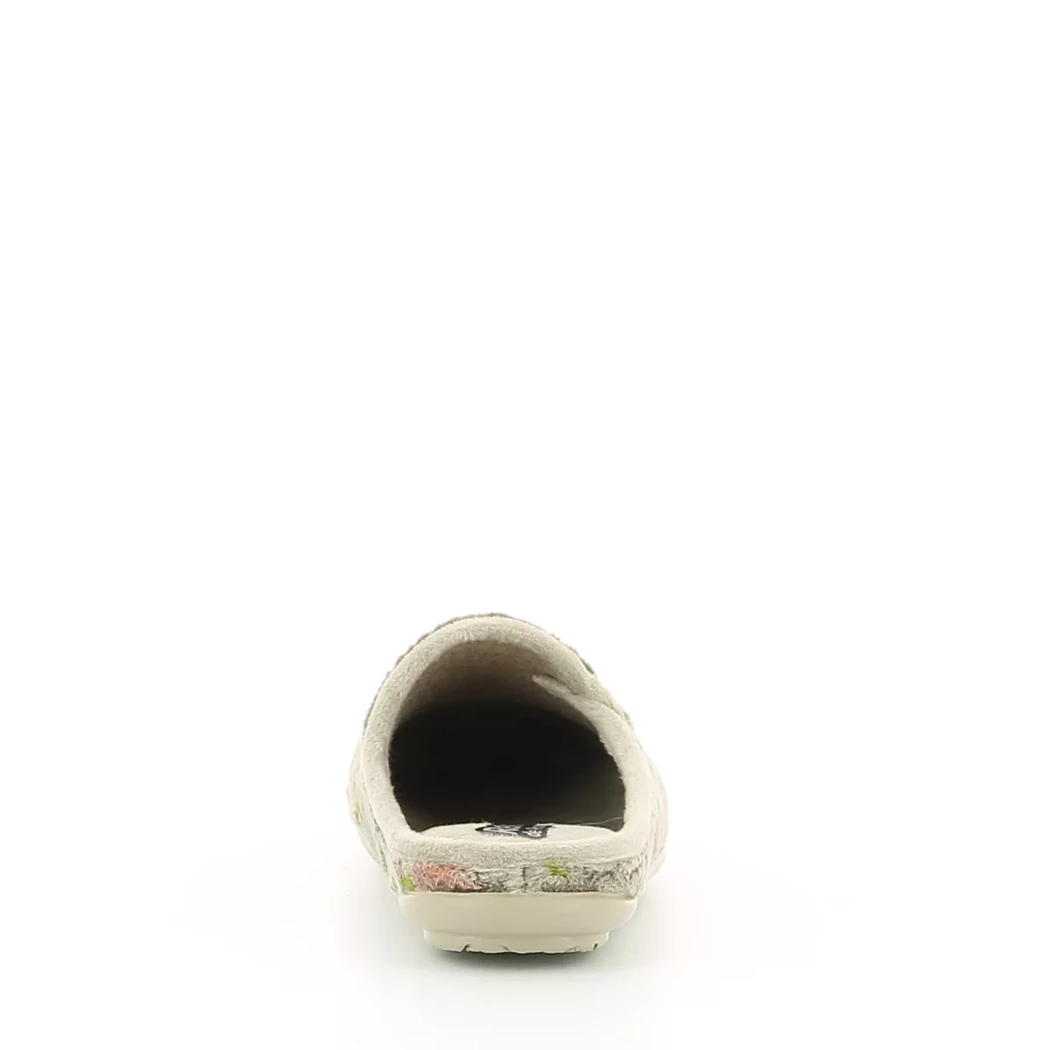Image (3) de la chaussures Relax - Pantoufles et Chaussons Beige en Textile