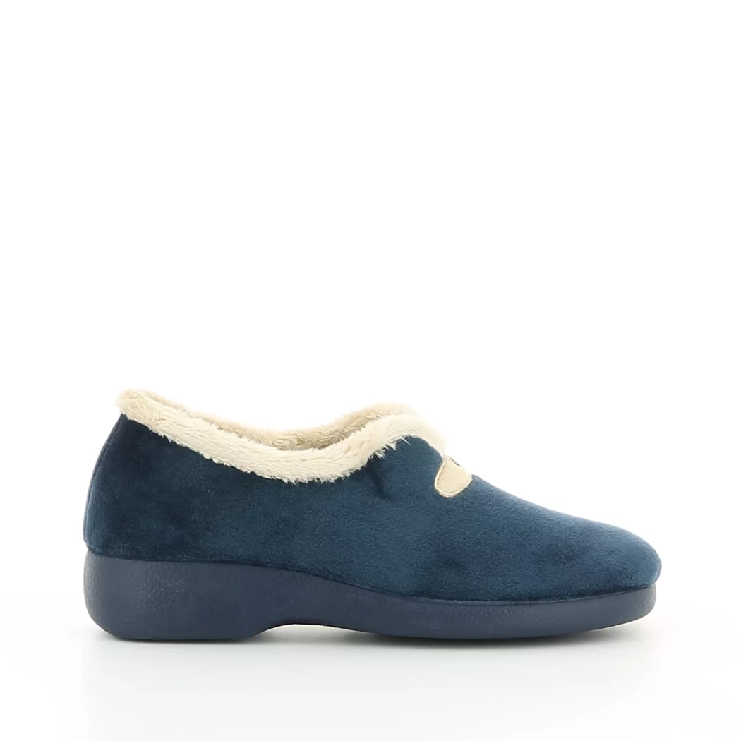 Image (2) de la chaussures Garzon - Pantoufles et Chaussons Bleu en Textile