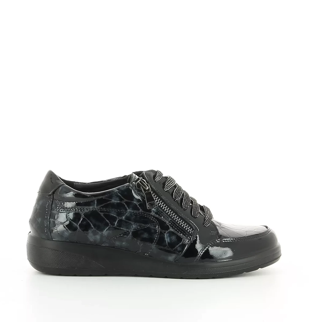 Image (2) de la chaussures Desir de Fuite - Baskets Bleu en Cuir vernis