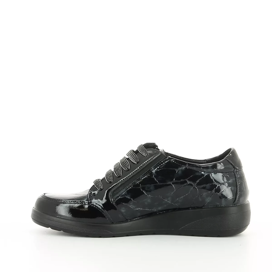 Image (4) de la chaussures Desir de Fuite - Baskets Bleu en Cuir vernis