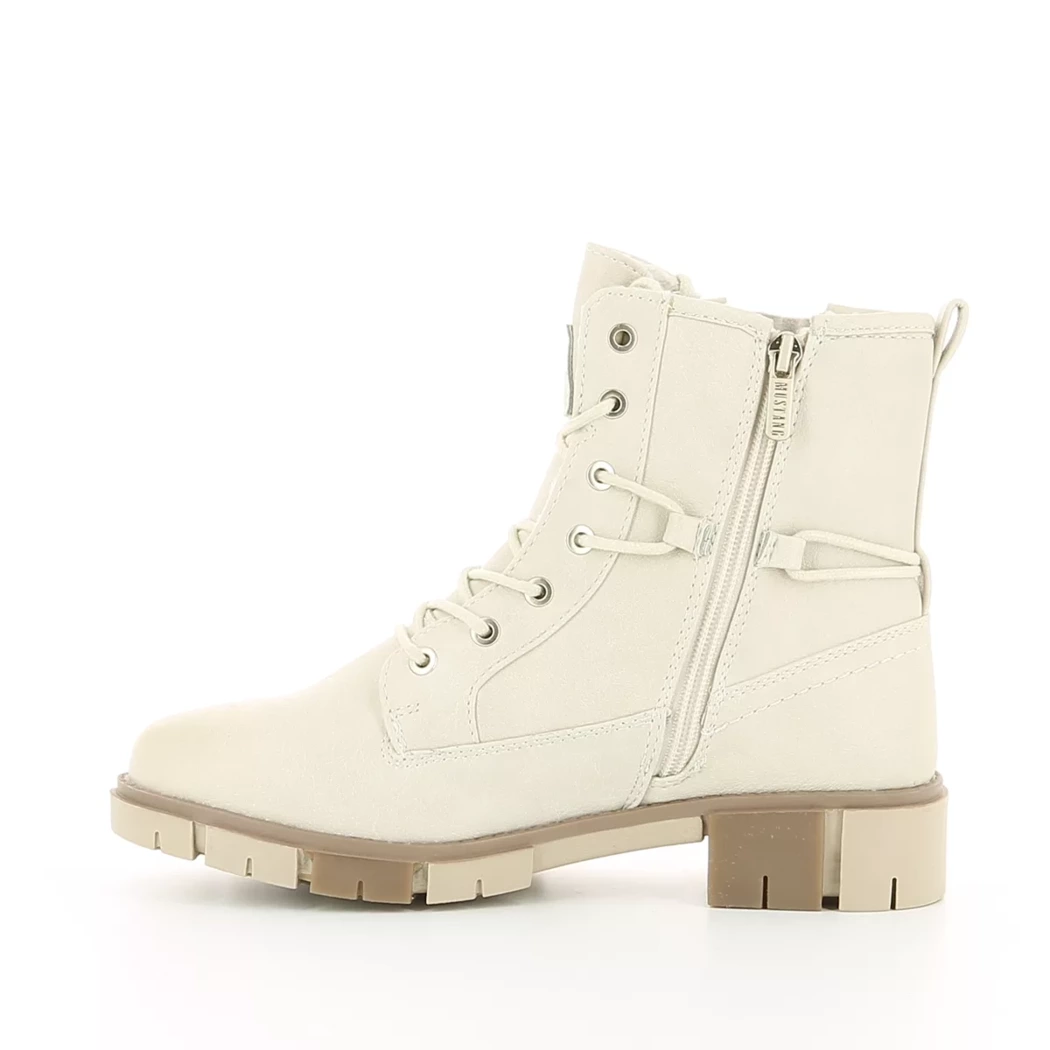 Image (4) de la chaussures Mustang - Bottines Beige en Cuir synthétique
