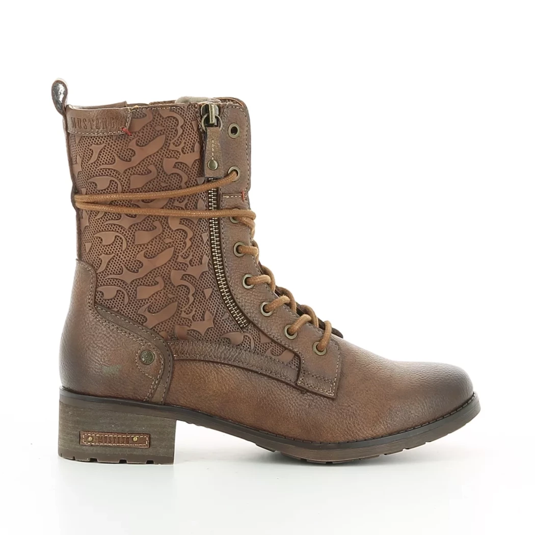 Image (2) de la chaussures Mustang - Bottines Cuir naturel / Cognac en Cuir synthétique Image (2) de la chaussures Mustang - Bottines Cuir naturel / Cognac en Cuir synthétique