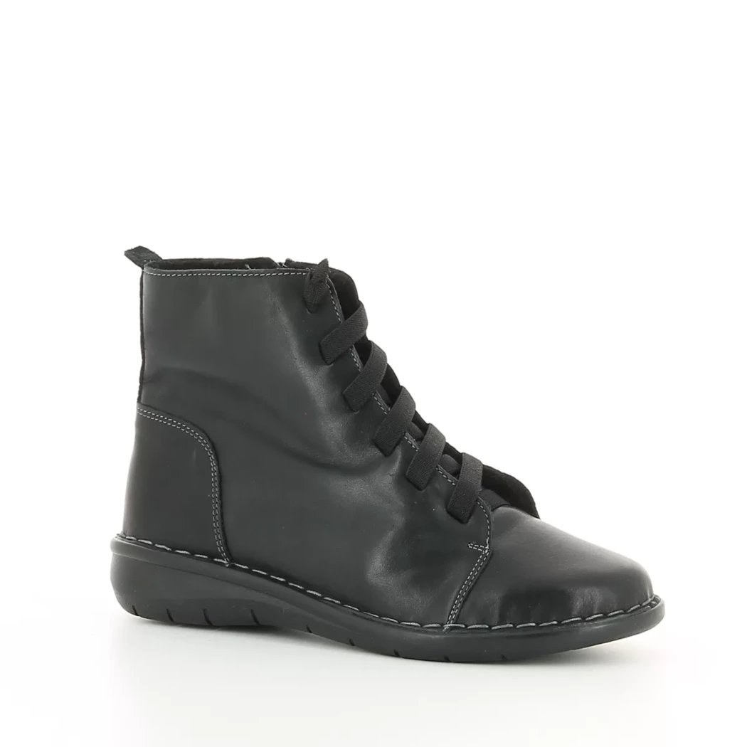 Image (1) de la chaussures Diabolo Studio - Bottines Noir en Cuir
