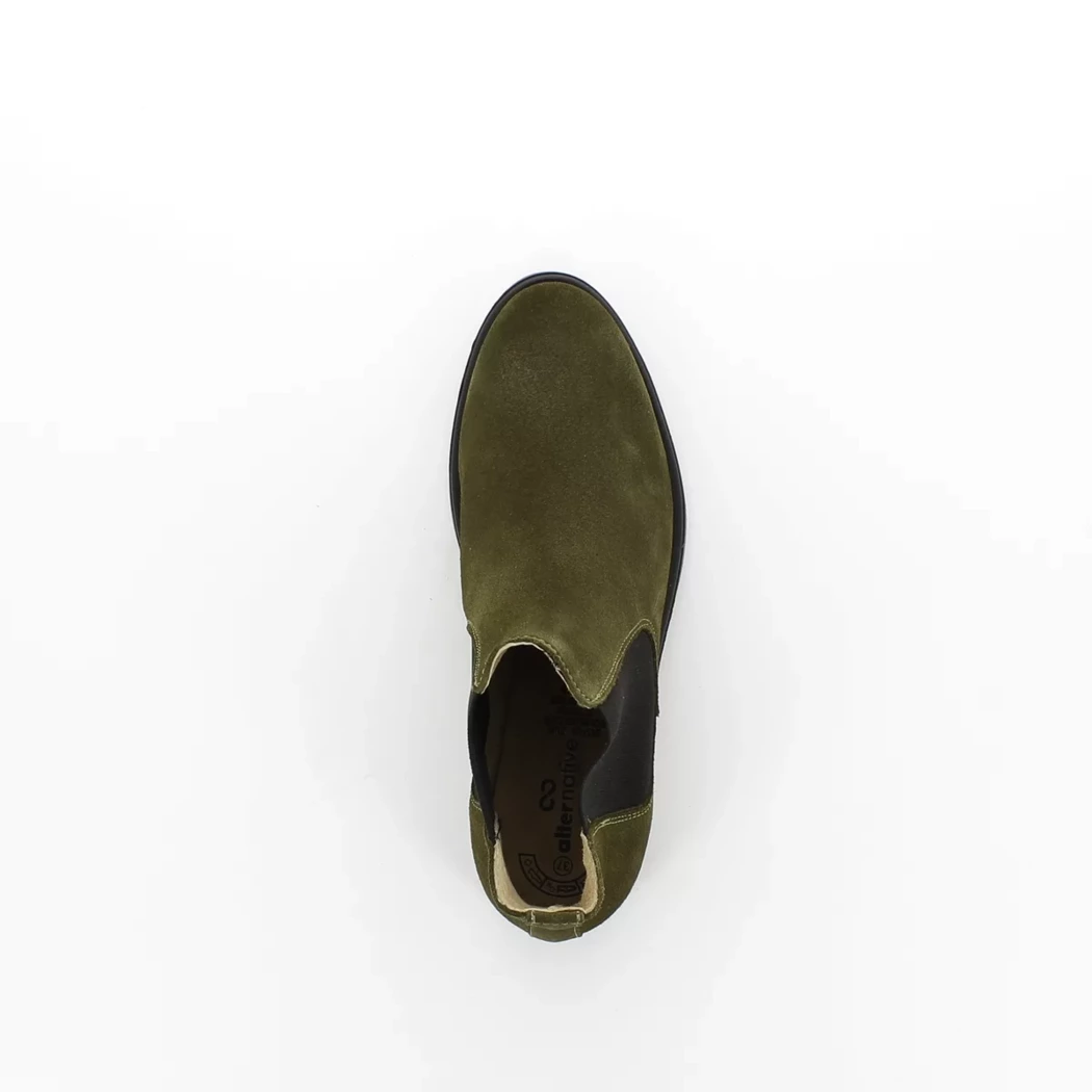 Image (6) de la chaussures Alternative - Boots Vert en Cuir nubuck