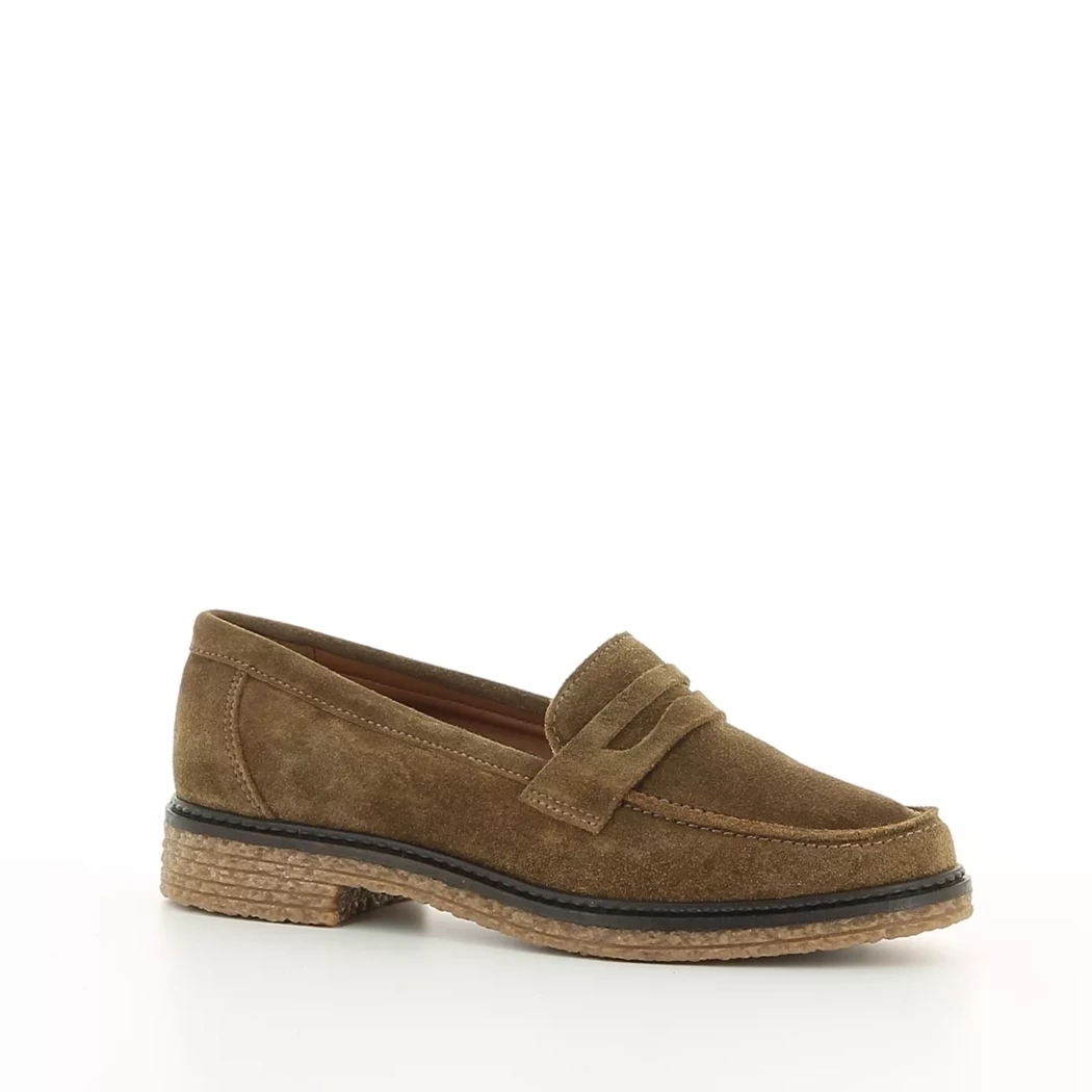 Image (1) de la chaussures Diabolo Studio - Mocassins Taupe en Cuir nubuck