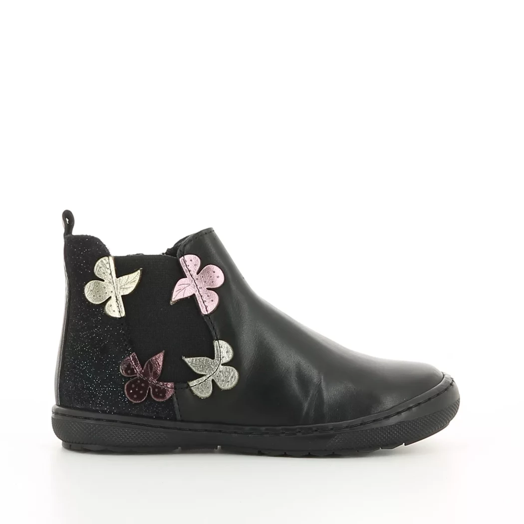 Image (2) de la chaussures Les Fees de Bengale - Boots Noir en Cuir