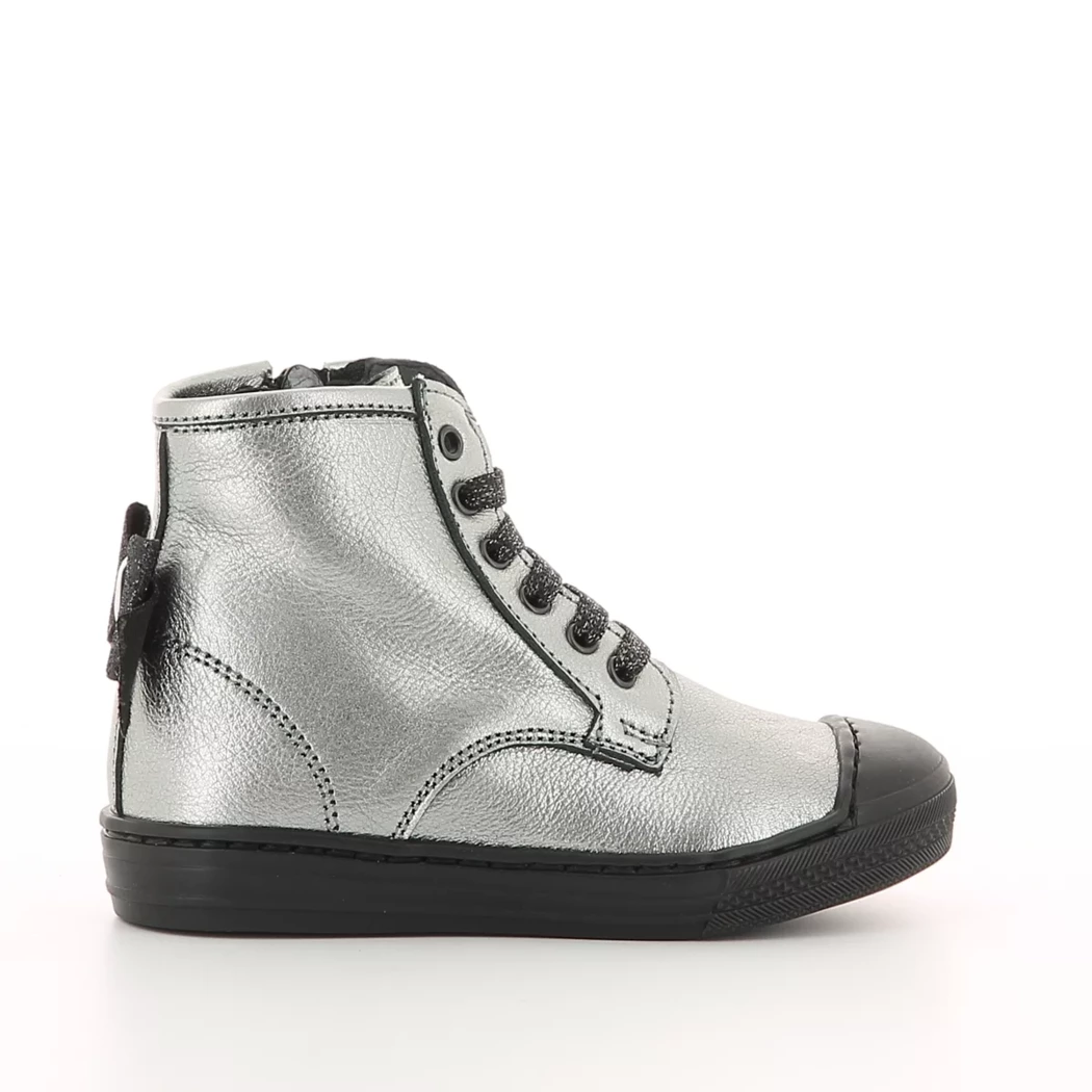 Image (2) de la chaussures Pretty Shoes - Bottines Argent en Cuir